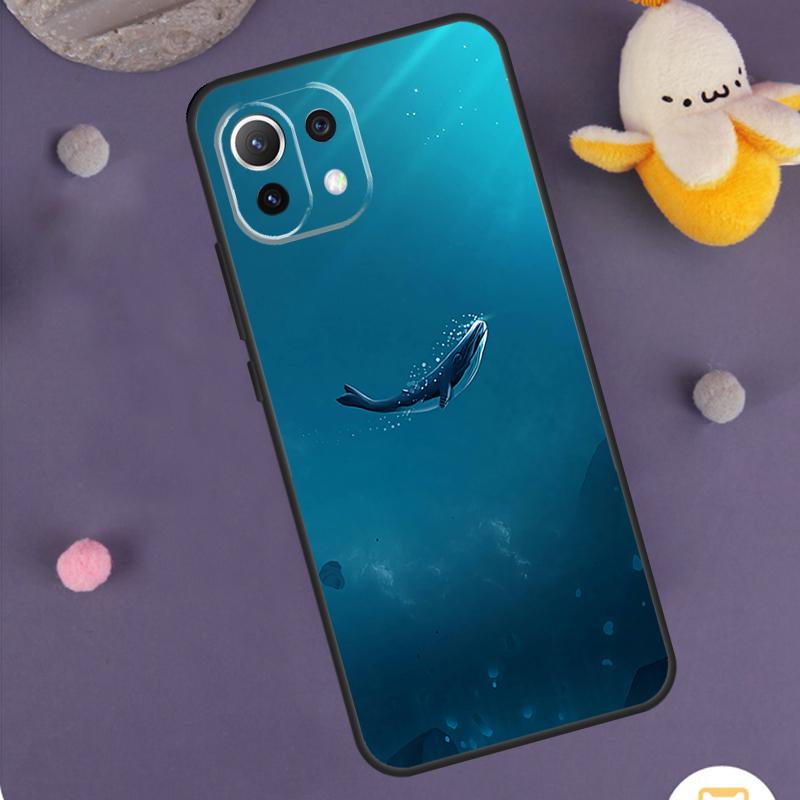 Ocean Whale Shark Swimming Case For POCO X3 X5 X6 M6 Pro F6 F3 F5 M5s Xiaomi 14 13 Ultra 12 Lite 11T 12T 13T Pro Cover