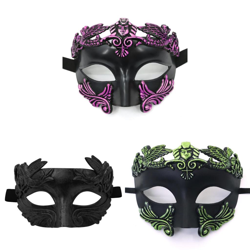 Maschera Mezza Faccia Romana Veneziana Per Halloween Carnevale E Festa In Costume Decorazione Materiale Plastico