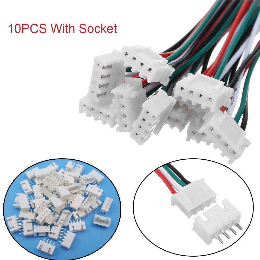 10pcs XH Pitch 2.54mm Single Head 3Pin Wire To Board Connector 15cm 24AWG With