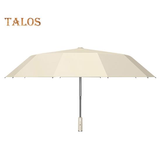 Folding Umbrella with Fan 3 Speed Adjustable USB Rechargeable UV Protection Umbrella Portable Waterproof Windproof Summer Outdoor Sun Rain Umbrella