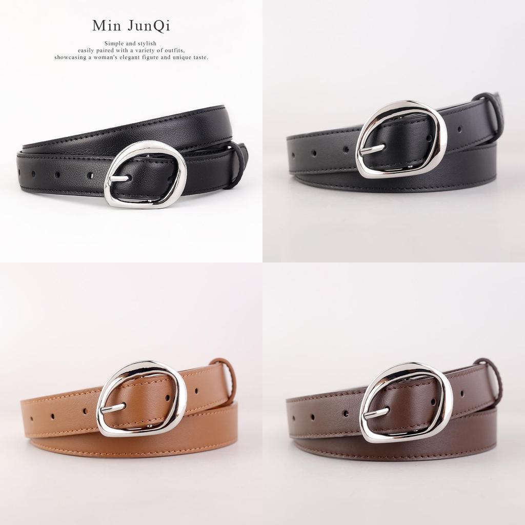 Modischer Echtleder Gürtel Mit Legierung Dornschließe Für Elegante Tägliche Outfits
