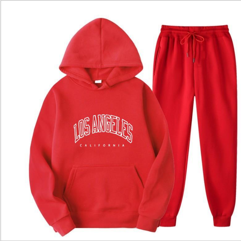 Europäische und amerikanische Herrenmode Frühling und Herbst Kapuzenpullover einfarbig Pullover-Anzug Herren Sport- und Freizeitanzug Herren-Kapuzenpullover