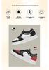 Men's Height Increasing Platform Board Shoes - Thick Sole, Color Blocking, Spring Low-Top Cowhide Sports Sneakers