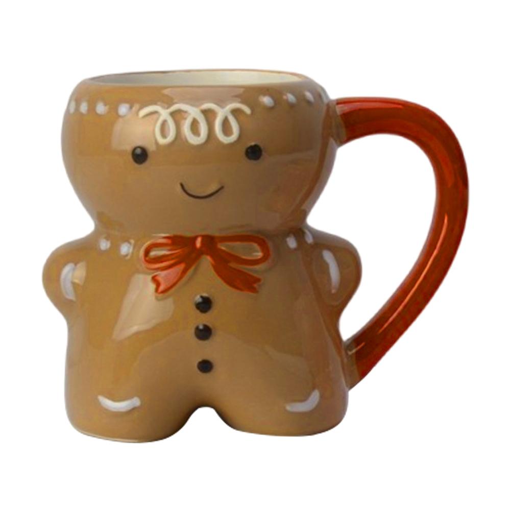 Gingerbread Man Ceramic Mug Christmas Coffee Mugs 350ML Gingerbread Man Cup Gingerbread Man Coffee Cups Girls Boys Friends Gifts 350ML кофейный