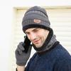 Winter Hats For Men Skullies Beanie Hat Winter Cap Men Women Wool Scarf Caps
