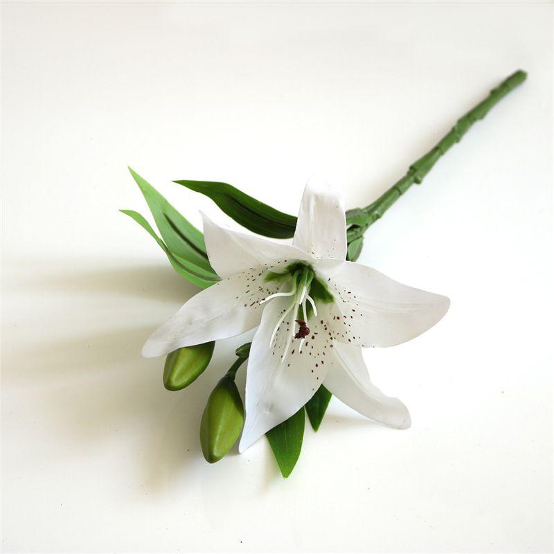 38cm Real Touch Artificial Lily Millet Flowers With Chic Shape For Wedding Decor
