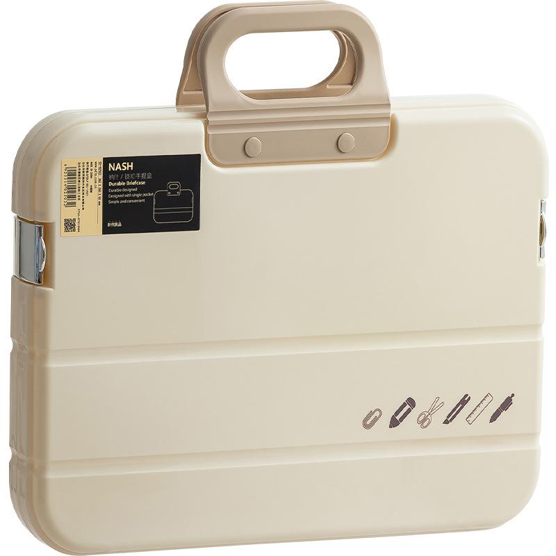 New Plastic Handheld Storage Box Calligraphy Document Box Simple Home Storage and Organization