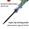 6V 12V 24V DC Car Truck Voltage Circuit Tester Digital Display Long Probe Pen Light Bulb Automobile Diagnostic Tools Auto Repair