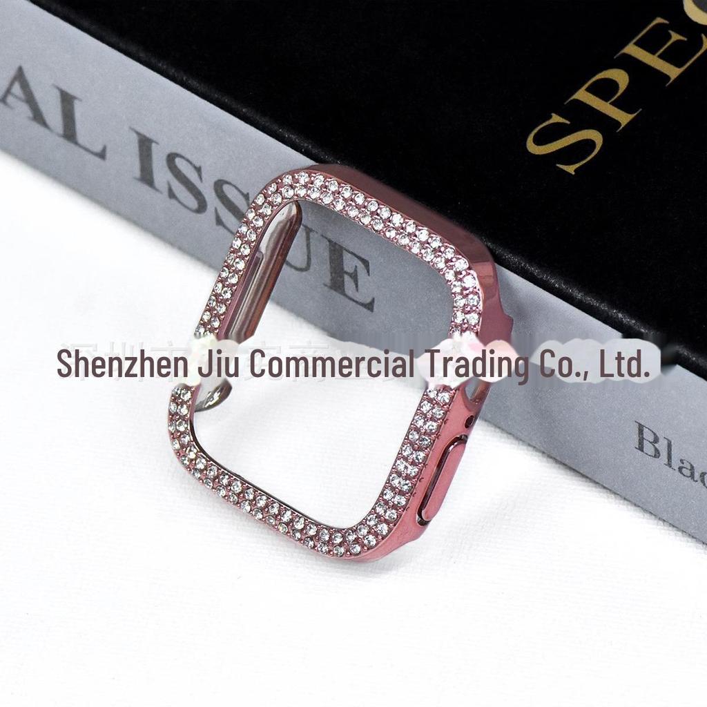 Koperta 46 mm z diamentami do zegarka Apple Watch Series 3-10