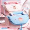 Handheld Pen Bag Embroidery Pencil Pouch Durable Stationery Bag Students