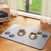 50*80 Quick Drying Diatomaceous Earth Pet Feeding Mat - Splash Proof, Absorbent, Easy To Clean, Suitable for Dogs and Cats, Washable