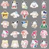 50pcs 3D Sanrio Waterproof Stickers: Cinnamoroll & Pochacco for Journals & Decoration