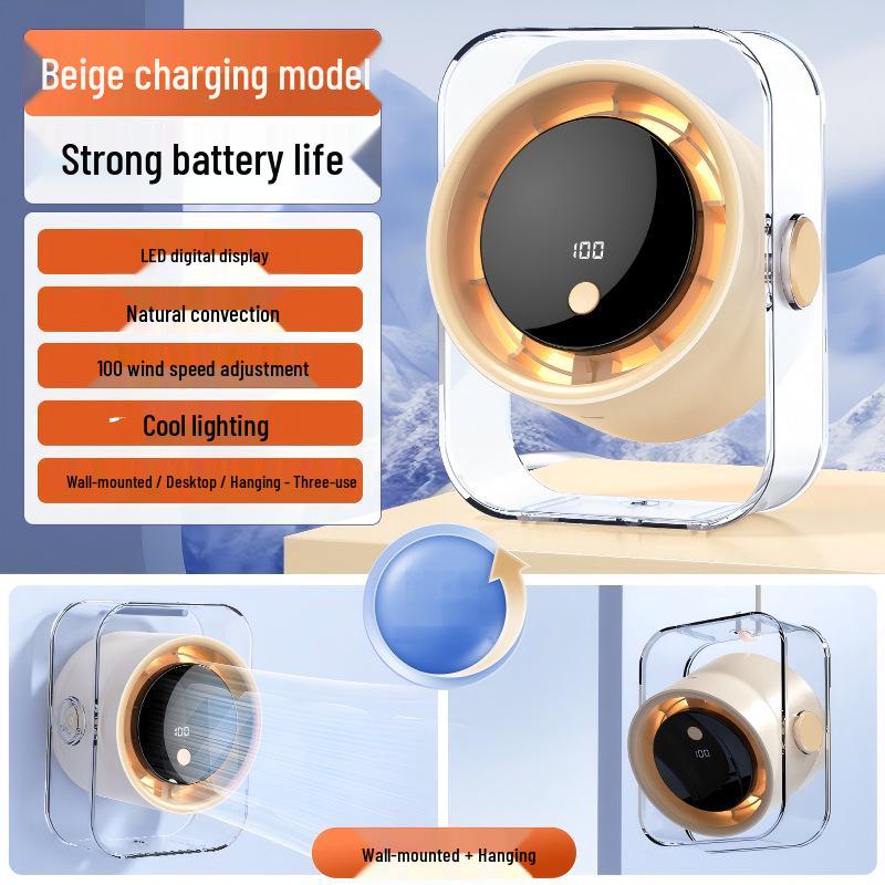 USB Rechargeable High-Speed Desktop Fan for Home & Office