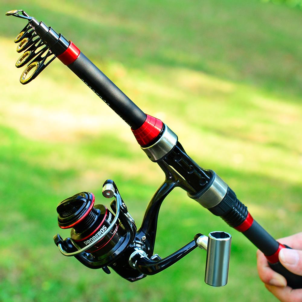 Lure Sea Rod Set: Ultralight Carbon Casting Rod with Long Cast Spinning Reel and Tackle Bag