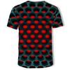 Hypnosis Honeycomb 3d T-shirt Men Women Kids Vibrant Colorful Print Short Sleeve Tee