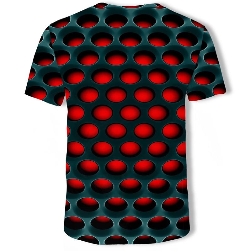 Hypnosis Honeycomb 3d T-shirt Men Women Kids Vibrant Colorful Print Short Sleeve Tee