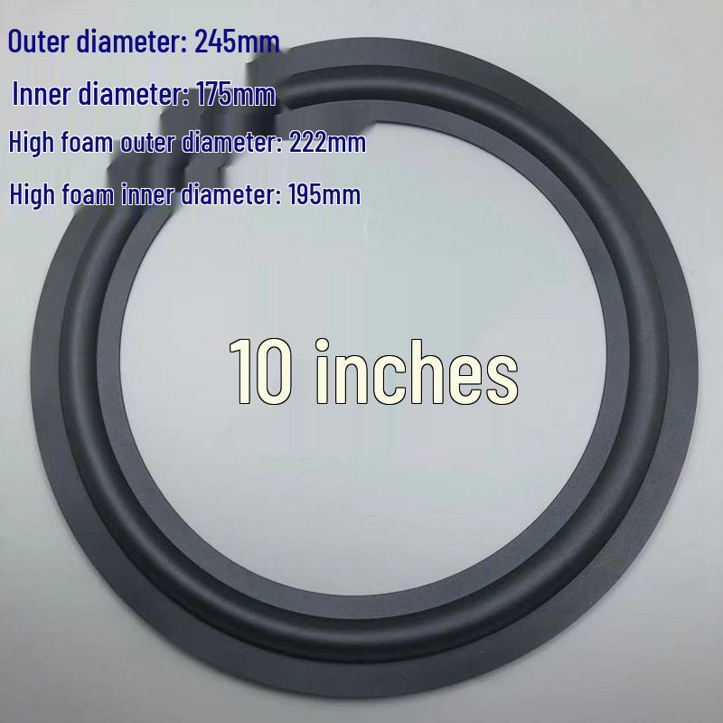 Rubber Edge Speaker Repair Rings - 1.5 To 12 Inch Range