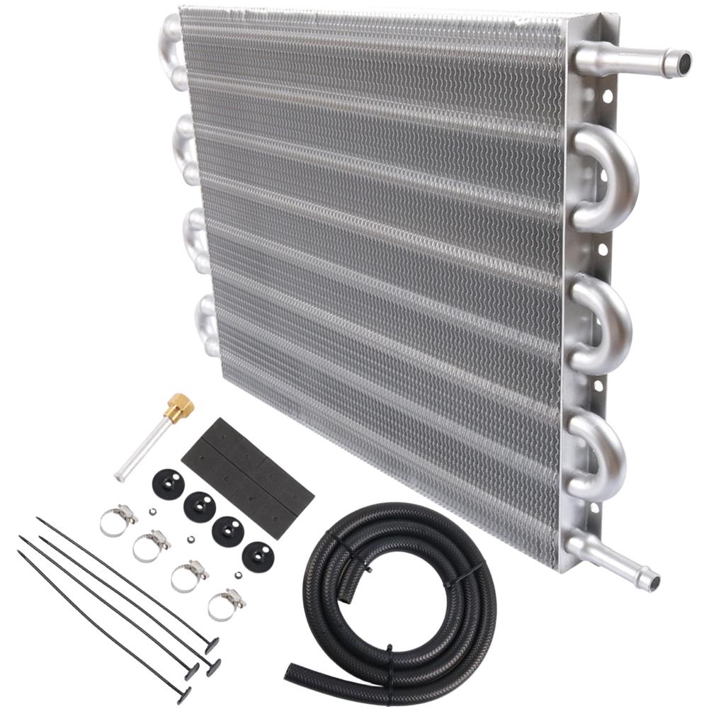 Aluminum Radiator Hose Assembly Transmission Oil Cooler Kit