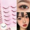 5 Pairs Daily Makeup False Eyelashes Fish Tail Big Steamed Rolls Eyelashes New Extension Eyelashes