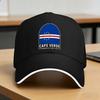 Spring Cape Verde Flag Baseball Cap Hiking Fishing Casual Design Sun Trucker Hat Unisex-Teens Breathable Snapback Cap