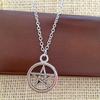 Vintage Evil Pentagram Necklace, Jewelry