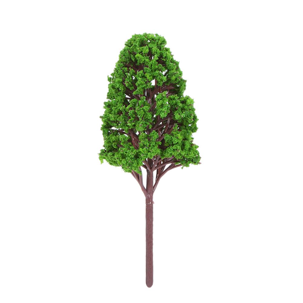33pcs Mini Plastic Green Trees Scale Architectural Models Train Railways Landscape Scenery Layout Garden Decoration Tree Toys