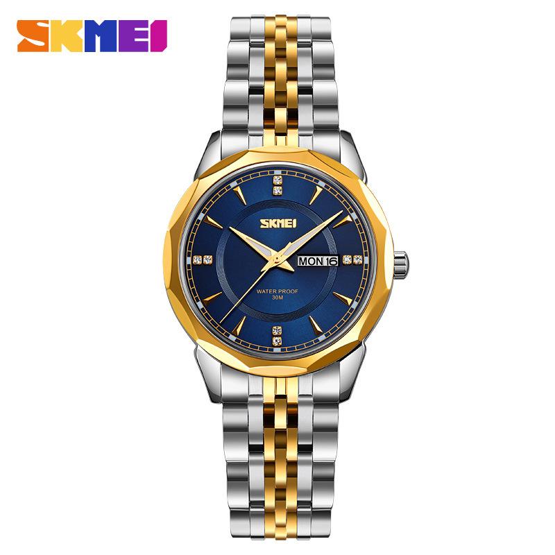 Damenuhr rund großes Zifferblatt wasserdicht Quarz Uhr leichter Luxus Nische High-End Damenuhr