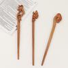 Bird Braided Hairpins Wooden Hair Sticks Korean Hair Clip Women Hanfu Hairpins Chinese Hair Fork