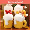 Funny Plush Beer Pillow Toy Creative Cow Beer Plush Hilarious Birthday Gift
