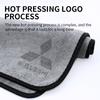 Car Wash Microfiber Towel Auto Emblem Cleaning Drying Rag For Mitsubishi Lancer Asx Outlander 3 L200 Pajero Cloth Auto Accessory