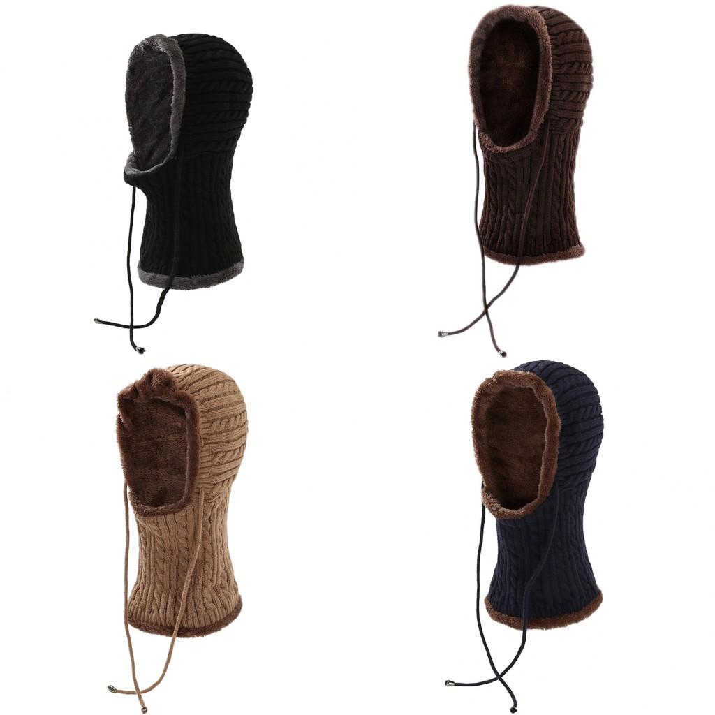 Knit Hat With Neck Warmer For Men Winter Warm Breathable And Windproof