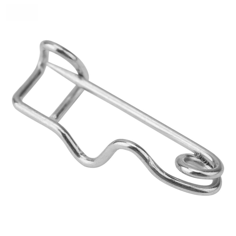 100Pcs Silver Safety Pins Metal Steel Wire S-Shaped Pins Sturdy Locking Pin Clasps For Sewing