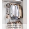 Yamazaki Expandable 2-Tier Hanger White Approx. W56-96 x D5.5 x H100cm Smart (5-Stage Height Adjustment, 10cm Pitch) Hanging Hanger Closet