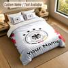 3Pcs Bedding Set Custom Name Text, 1 Sheet 2 Pillowcases Home Bed DecorGermany National Football Team
