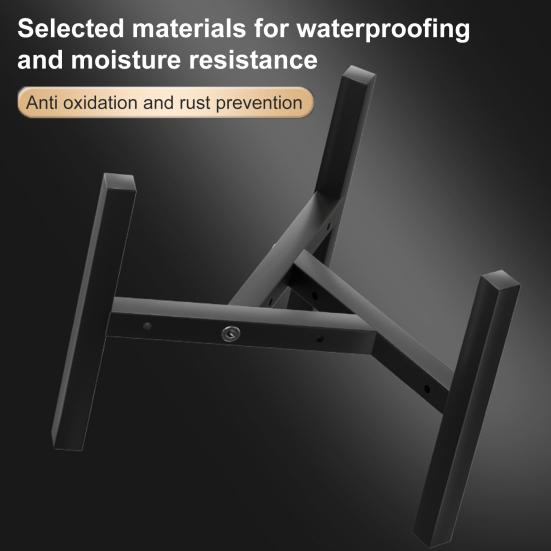 Blumenständer Verstellbarer Metall-Pflanzenständer Außenbereich Innenbereich Schwerlast Dreieckige Struktur Rutschfeste Füße Topfpflanzenhalter