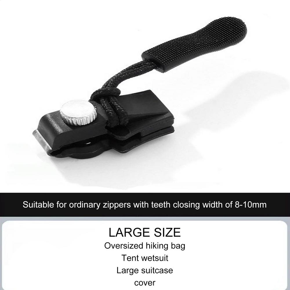 Zipper slider Repair Kit Quick Instant Detachable Zipper Head Replacement Zipper Slider Pull For Jacket Bags Coat Free Sewing