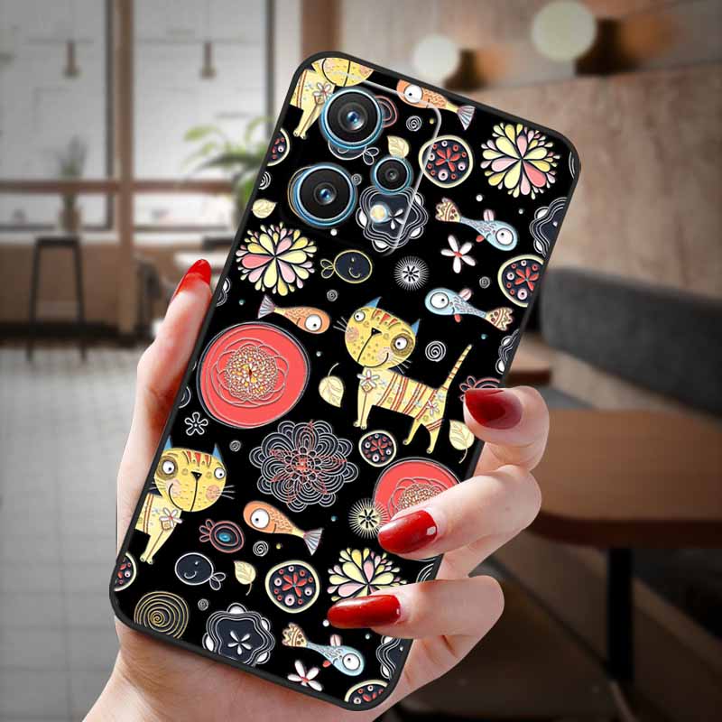 

For Realme 9 Pro 5G 2022 Case Cartoon 3D Emboss Flower Relief Phone Cases For realme 9 Pro Plus 5G Silicon Cover Realme9 9pro+ Realme 9 Pro