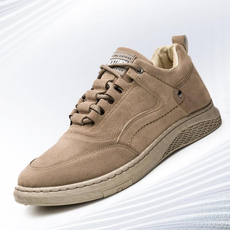 

New spring and autumn men s shoes Korean version trend versatile breathable fashion casual men s canvas shoes sports running men s shoes 39 темный кофе