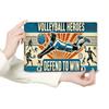 Metal Wall Art Volleyball Retro Poster Fan Gift for Men Garage Decor