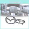 Mazda M3 M6 Steering Wheel Center Badge With Silver Car Body Stickers For Car