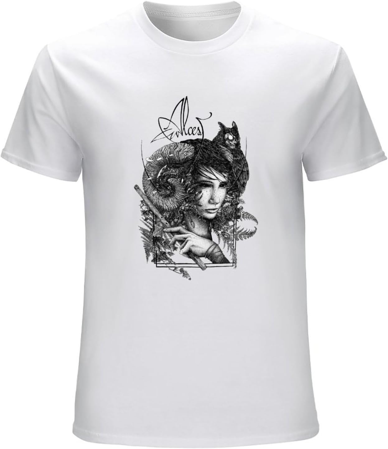 Jitek Alcest Faun Mens T-Shirt Amesouers Les Discrets Katatonia XXL белый