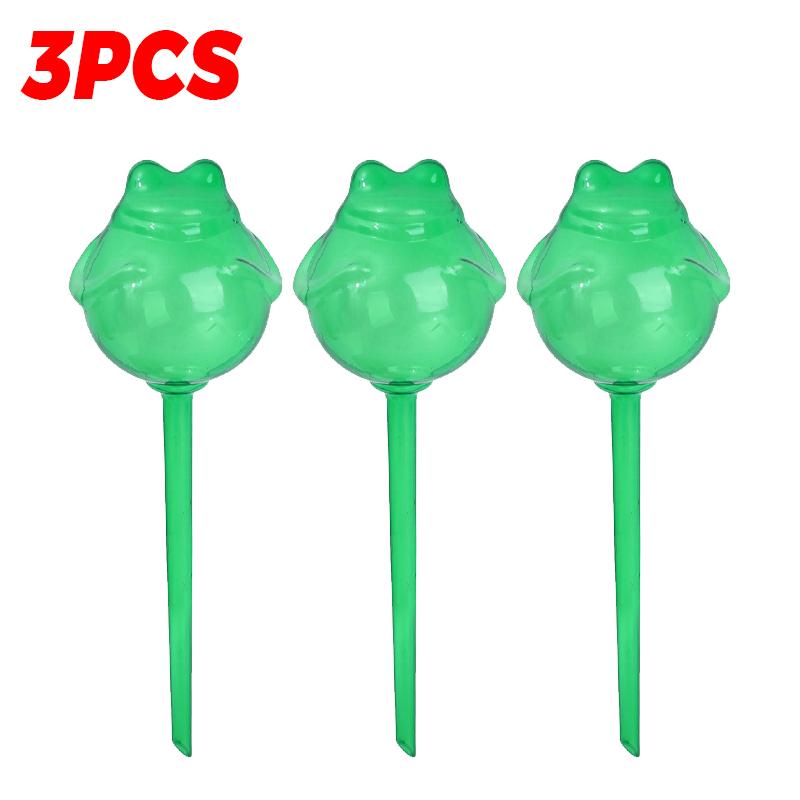 10/1x Automatic Watering Device Frog Plastic Ball Plant Self Drip Irrigation Tool Clever Lazy Flower Water Cans Vacation Supply
