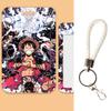 Anime Cartoon Credential Holder Keychains Neck Lanyard Designed For Pass Card Anime Credit Card Holder Keychain Straps