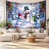 Christmas Printed Tapestry Wall Hanging For Bedroom Living Room Wall Decor Holiday Gift