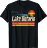 Retro Sunset Lake Ontario T-Shirt