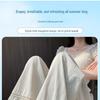 Women's High-Waisted Lace Wide-Leg Pants - Summer 2026, Versatile and Lightweight, Nine-Tenth Length