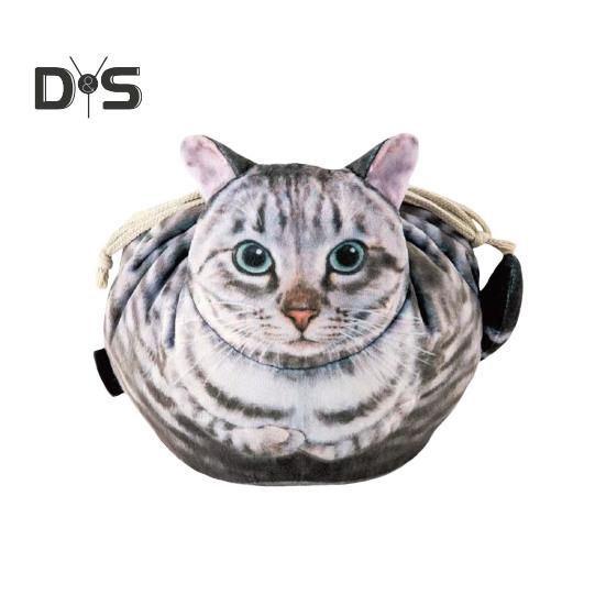 

Сумка для зберігання на шнурках для одягу Взуття Рушники у формі кота Багаторазова багаторазова складна сумка-відро із застібкою на шнурках Органайзер для зберігання різних речей сірий