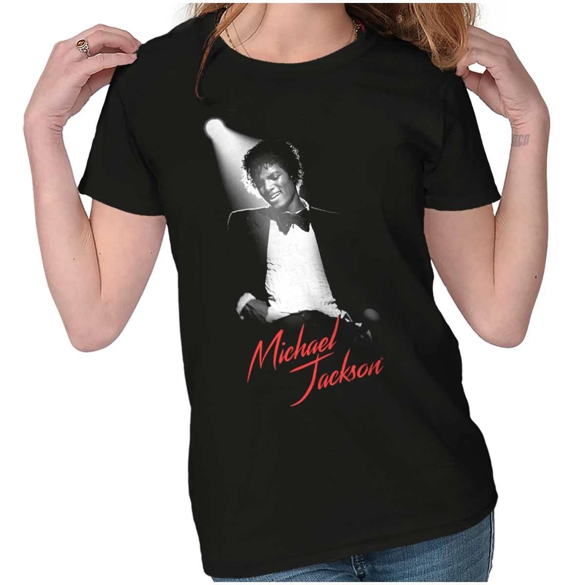 

Vintage Michael Jackson Spotlight Musician Graphic T Shirts for Women T-Shirts 3XL
