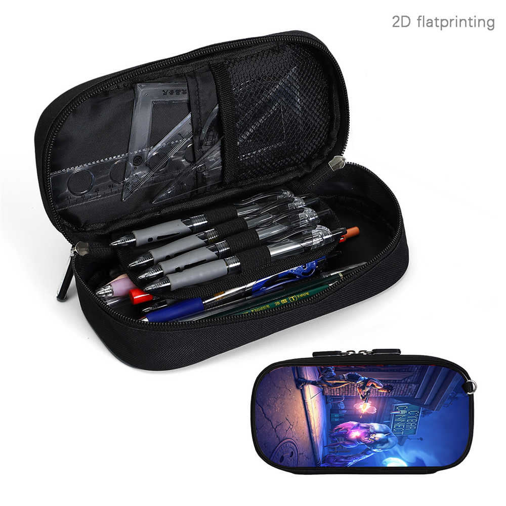 Fortnite Cartoon Lightweight Multi-Function Pencil Pouch, Unisex Kids Aged 6-14 Light Portable Student Stationery Storage Case