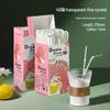 ZISIZ Individually Wrapped Disposable Plastic Straws